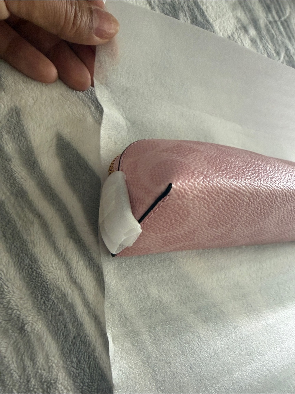 NEW Coach powder pink pencil case - Picture 4 of 5
